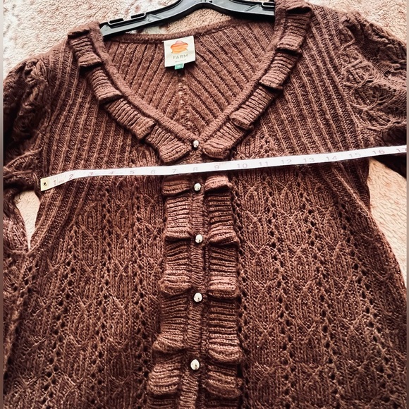 Farm Rio Brown cardigan. NWOT - Picture 6 of 8